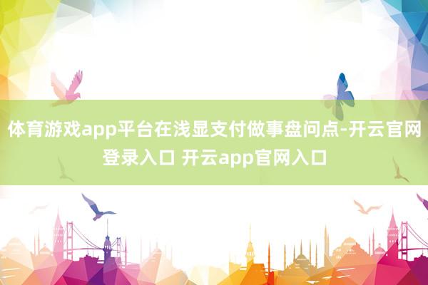 体育游戏app平台在浅显支付做事盘问点-开云官网登录入口 开云app官网入口