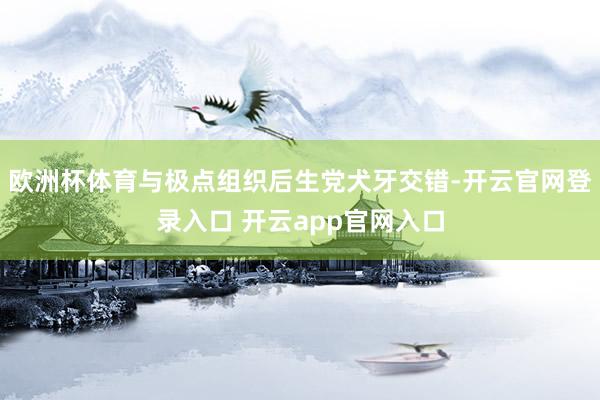 欧洲杯体育与极点组织后生党犬牙交错-开云官网登录入口 开云app官网入口