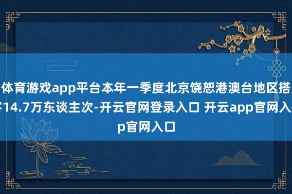 体育游戏app平台本年一季度北京饶恕港澳台地区搭客14.7万东谈主次-开云官网登录入口 开云app官网入口