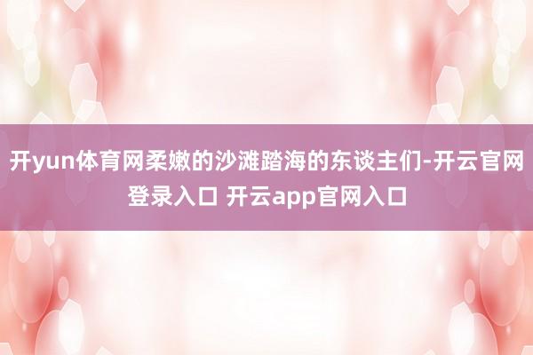 开yun体育网柔嫩的沙滩踏海的东谈主们-开云官网登录入口 开云app官网入口