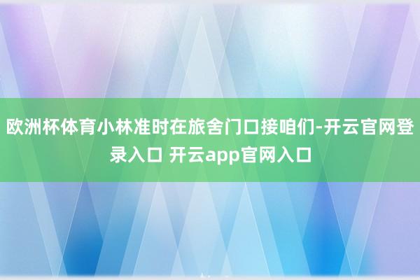 欧洲杯体育小林准时在旅舍门口接咱们-开云官网登录入口 开云app官网入口